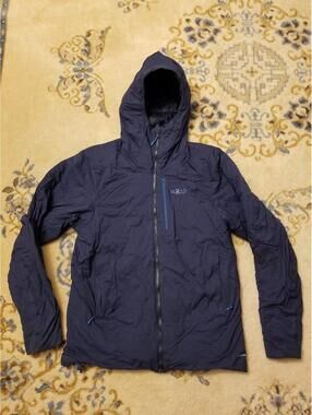 RAB Xenair Alpine Active Insulated Jacket Hoody Men's Medium M Navy Blue *READ*